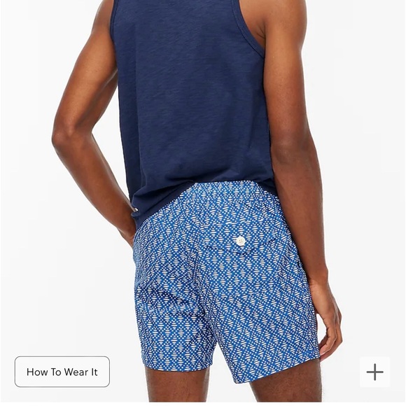 NEW J. Crew 6" printed swim trunk - Picture 3 of 9